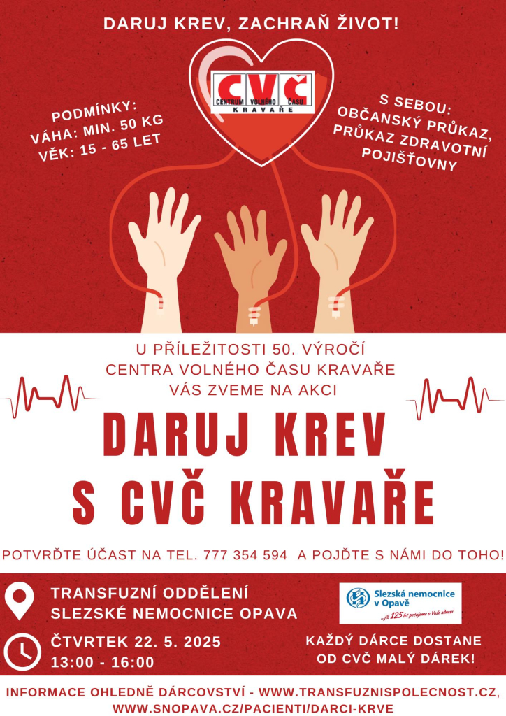 Daruj krev s CVČ