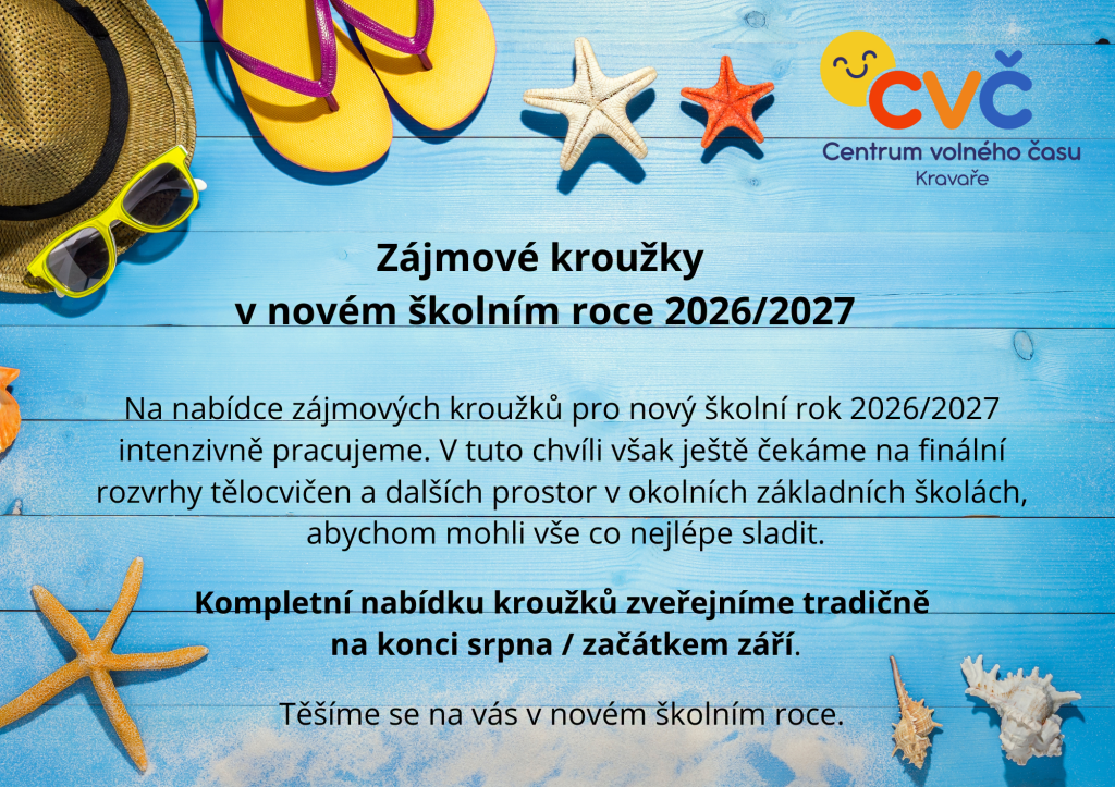 Zájmové kroužky ve školním roce 2026/2027