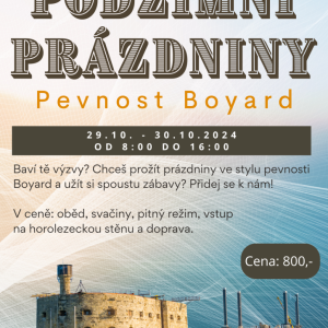 Podzimní prázdniny - Pevnost Boyard