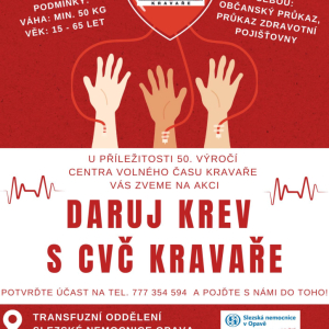 Daruj krev s CVČ