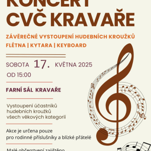 Koncert kroužků CVČ Kravaře