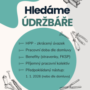 Hledáme údržbáře