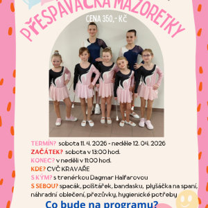 Přespávačka Mažoretky