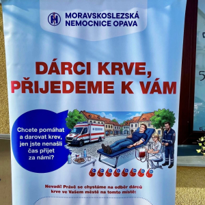 Darování krve v CVČ Kravaře