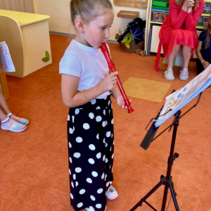 Vystoupení dětí z kroužku Flétnička MŠ Velké Hoštice