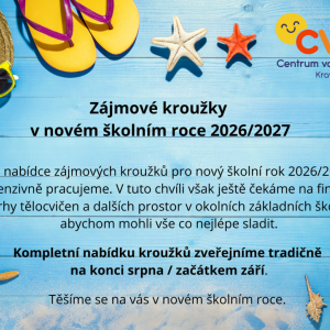 Zájmové kroužky ve školním roce 2026/2027