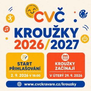 KROUŽKY 2026/2027 V CVČ KRAVAŘE